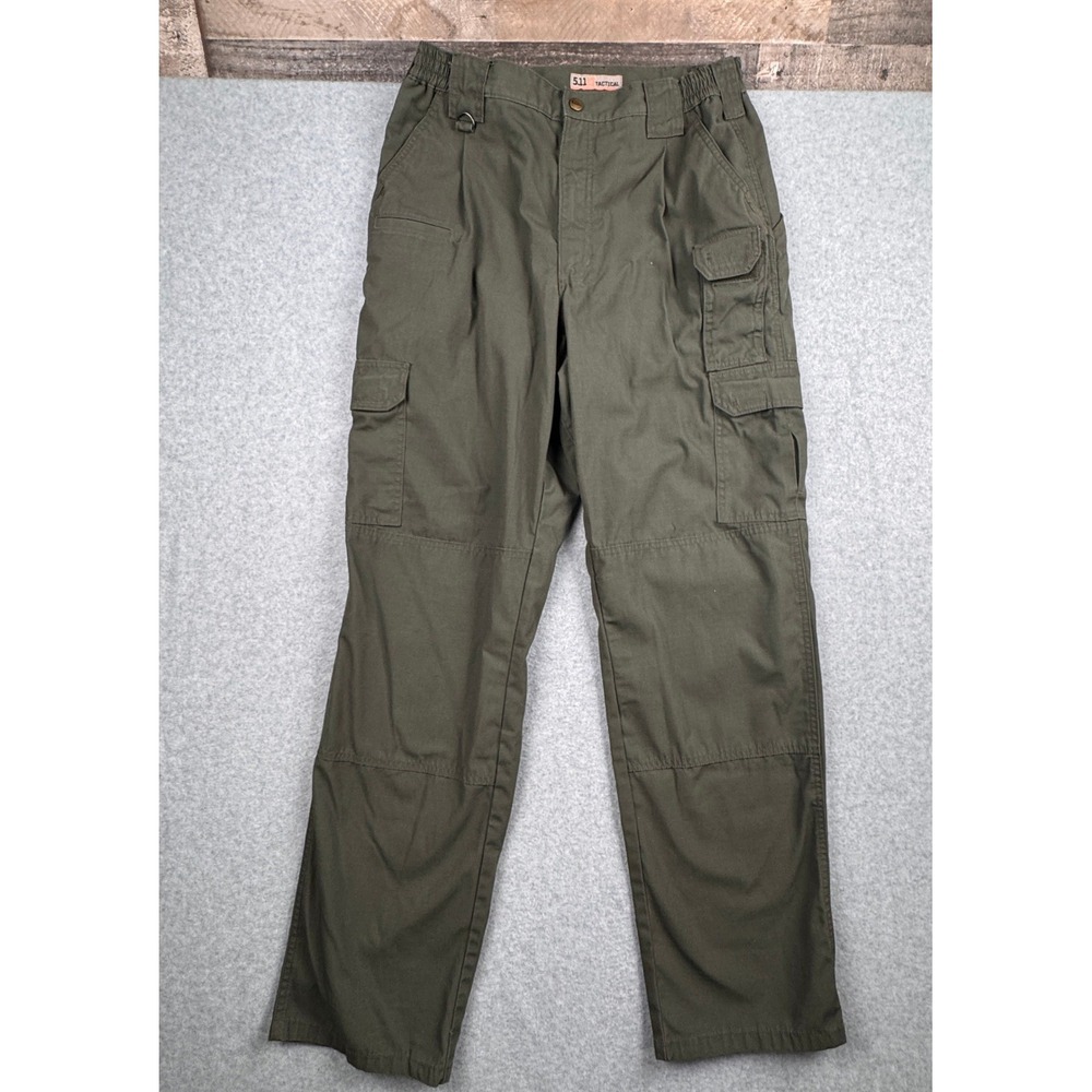 5.11 Tactical Cargo Pants Mens 34x34 Green Ripstop Utility Trousers Military